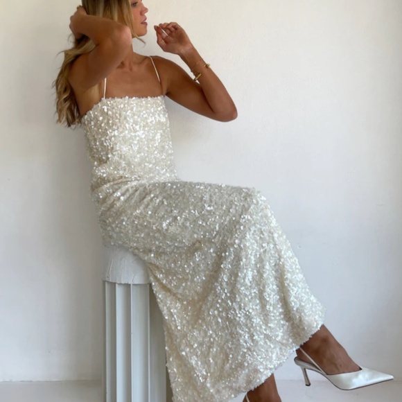 Arley Marsha Maxi Dress In Cream - Picture 7 of 11